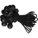 10pcs Black Tarp Tent for Camping Plastic Tarp Black Bungee Cord Tent Bungee Tarp Bungee Cords Bungee Ball Cord Set Tie Down Ball Bungee Ball Bungee Cords Gazebo Elastic Rope Black