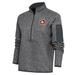 Women's Antigua Heather Charcoal Bowling Green Hot Rods Fortune Half-Zip Pullover Jacket
