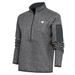 Women's Antigua Heather Charcoal Las Vegas Aviators Fortune Half-Zip Pullover Jacket