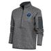 Women's Antigua Heather Charcoal Sugar Land Space Cowboys Fortune Half-Zip Pullover Jacket