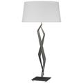 Facet 33.7" High Natural Iron Table Lamp With Natural Anna Shade