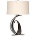 Fullered Impressions 29"H Oil Rubbed Bronze Table Lamp w/ Flax Shade