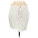 Forever 21 Denim Skirt: Ivory Print Bottoms - Women's Size 28