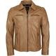 Bikerjacke MAZE Gr. L, braun (cognac) Herren Jacken Lederjacken