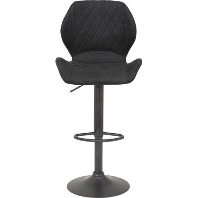 Barhocker HELA "Sonja", grau (vintage anthrazit), B/H/T: 42cm x 96cm x 51cm, Microfaser, Hocker, 2 Stück Image