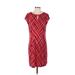 New York Laundry Casual Dress - Sheath Crew Neck Short sleeves: Red Dresses - Women's Size Medium