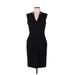 Kenneth Cole New York Casual Dress - Sheath: Black Solid Dresses - Women's Size 6