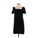 Armani Exchange Casual Dress - Mini: Black Solid Dresses - Women's Size 0