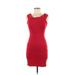 ASOS Casual Dress - Mini: Red Solid Dresses - New - Women's Size 8