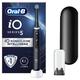 Oral-B iO Series 5 Elektrische Zahnbürste/Electric Toothbrush, 5 Putzmodi für Zahnpflege, LED-Anzeige & Reiseetui, Designed by Braun, matt black