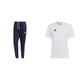 adidas Herren Ent22 Sw PNT Pants, Team Navy Blue 2, L EU & Herren Ent22 Tea T Shirt, Weiß, L EU