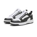 Sneaker PUMA "Rebound V6 Lo Sneakers Jugendliche" Gr. 38.5, schwarz-weiß (white black) Kinder Schuhe