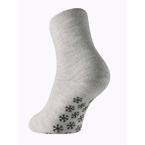 ABS-Socken WÄSCHEPUR Gr. 2/39, grau (steingrau) Damen Socken Stoppersocken