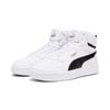Sneaker PUMA "CAVEN 2.0 MID JR", Kinder, Gr. 37,5, schwarz-weiß (puma weiß, puma schwarz, gold), sportlich, Schuhe