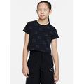 Nike Older Girls Nike Air Print Boxy T-Shirt - Black