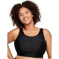 Glamorise 1068 Sport Bra - Black, Black, Size 34D, Women