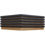 Meridian Furniture USA Rory Solid Coffee Table Wood in Black | 16 H x 39 W x 39 D in | Wayfair 210Black-CT