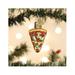 Old World Christmas Mini Pizza Slice Blown Glass Hanging Figurine Ornament Glass in Brown/Yellow | 2 H x 1.25 W x 2 D in | Wayfair 729343870049