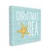 Stupell Industries Christmas By The Sea Turquoise On Canvas Graphic Art Canvas in White | 36 H x 36 W x 1.5 D in | Wayfair aw-117_cn_36x36
