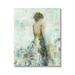 Stupell Industries Abstract Woman Floral Dress On Canvas Painting Canvas in Brown/Green | 20 H x 16 W x 1.5 D in | Wayfair aw-199_cn_16x20