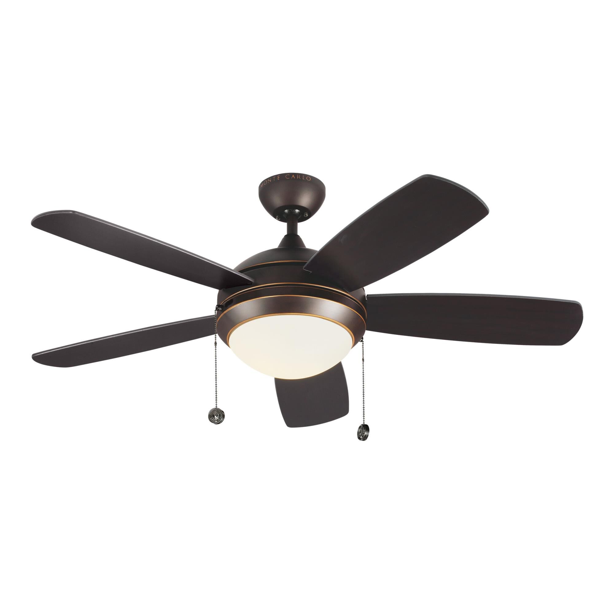 Generation Lighting Discus Classic Ii 44 Inch Ceiling Fan with Light Kit - 5DIC44RBD-V1
