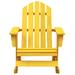 Highland Dunes Adirondack Rocking Chair Lounge Patio Chair for Garden Solid Wood Fir Wood in Yellow | 36.2 H x 27.6 W x 36 D in | Wayfair