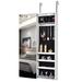 Latitude Run® Brinnly 14.3" Wide Jewelry Armoire in White | 42.5 H x 14.3 W x 3.9 D in | Wayfair EE900078747341A9B4C2AFFCD2524B92