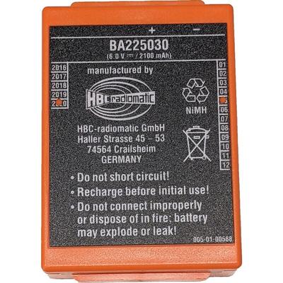 ORIGINAL HBC AKKU BA225031 6V 2100mah Image