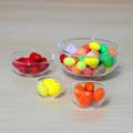 1:12 Dollhouse Mini Bowl Glass Fruit Bowl Salad Bowl Soup Plate Kitchen DecorToy