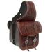 33KK Comfytack Western Horse Hand Tooled Leather Saddle Bag Heavyduty Traditional Trail Ride