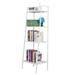 UWR-Nite Ladder Shelf Industrial 4-Tier Bookshelf Free Standing Bookcase Utility Organizer Shelves for Plant Flower Accent Furniture with Metal Frame for Home Office