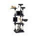 79 Cat Tree Multi-Level Cat Tower with Cat Condo and Cozy Plush Cat Perches Floor Standing Cat Activity Center Play House with Sisal Scratching Posts and Comfy Basket for Home Indoor Small Space
