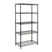 Honey-Can-Do 5-Shelf Steel Adjustable Storage Shelves Black Holds up to 350 lb per Shelf