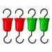 CLZOUD Bird Feeders for Outside 4 Packs Hummingbird Feeder Guard Moat Flower Accessory Hooks for Garden with 4 Brushes Abs Green Red