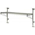 18 Deep x 42 Wide x 14 High Adjustable 1 Tier Chrome Wall Mount Shelving Kit