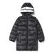 Champion Mädchen Outdoor-Big Logo Hood Jacke, Schwarz, 3-4 Jahre, XXS