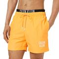 Calvin Klein Herren Badehose Lang, Orange (Royal Orange), S