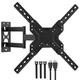 Universal Full Motion TV Wall Mount for Most 26 32 40 43 50 55 56 60 LED LCD TVs with Swivel Tilt Extension Stud Articulating TV Mount Bracket Max VESA 400x400mm Holds up to 66 lbs - Black