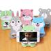 Hot Universal wood cartoon Mobile phone holder stand cute painting desk