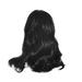 Silicone Hair Clips Women Girl Long Black Gradient Wig Wavy Curly Synthetic Fashion Wigs Hot Curly Lace Front Wigs 3 Way Part