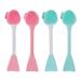 NUOLUX 4pcs Facial Cleansing Brush Silicone Facial Cleanser Brush Facial Cleansing Tool