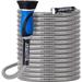 Metal Garden Hose 100 Ft Flexible Stainless Steel Garden Hose 100 Foot Heavy Duty Water Hose With High Pressure Hose Nozzle Sprayer for Garden Lawn(100 Feet)