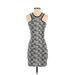 Zara Casual Dress - Bodycon High Neck Sleeveless: Black Dresses - Women's Size Small