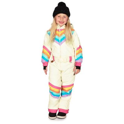 Girl's Retro Rainbow Snow Suit