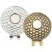 2Pcs Metal Ball Markers Outdoor Golfs Hat Markers Portable Golfs Markers Golfing Supply