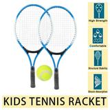 Tennis Racket for Kids with Balls Childrens Tennis Racquet 2 Player Tennis Racket Set Recreational Tennis Racket for Teens with Carry Bag