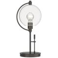 Pluto 19.3" High Oil Rubbed Bronze Table Lamp With Clear Glass Shade