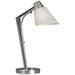 Reach 21.9" High Vintage Platinum Table Lamp With Natural Anna Shade