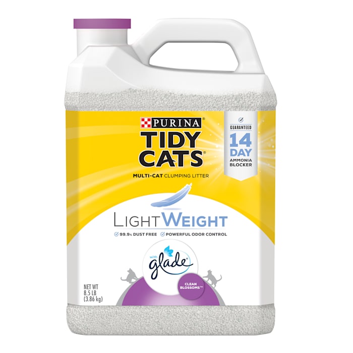 Tidy Cats Light Weight Glade Clean Blossoms Low Dust Clumping Multi Cat Litter, 8.5 lbs.