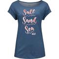 Jack Wolfskin Salt Sand Sea T-shirt Women' S T-Shirt - Ocean Wave, Large